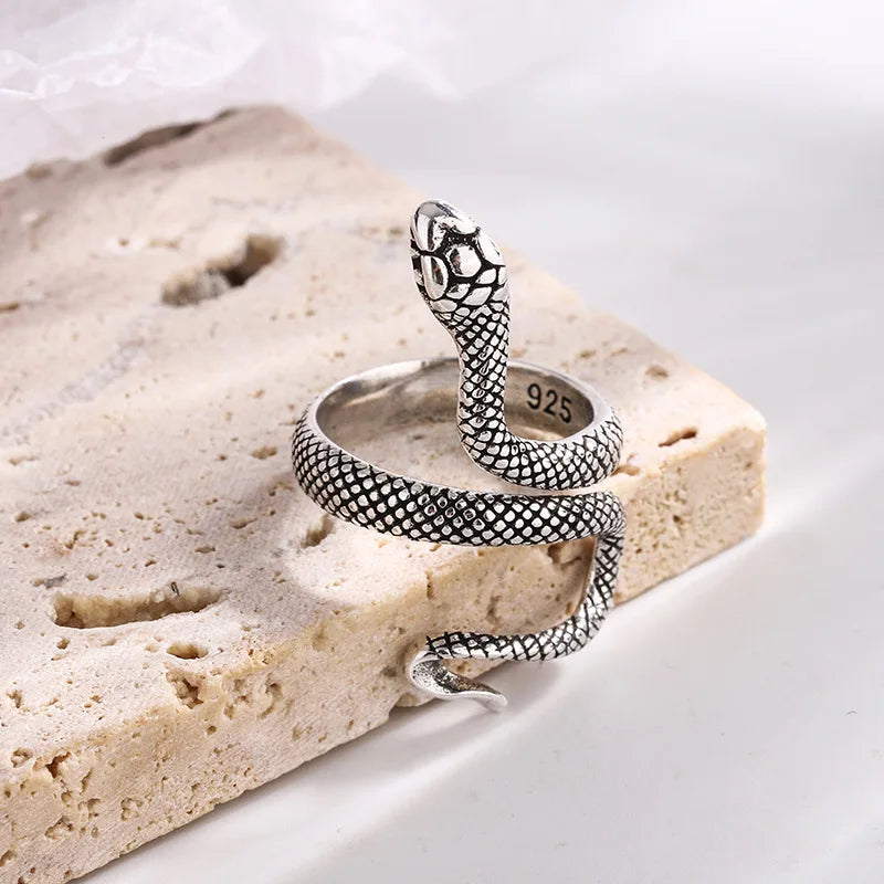 925 Sterling Silver Entanglement Snake Rings For Women Engagement Wedding Fashion Jewelry Wholesale Jewellery