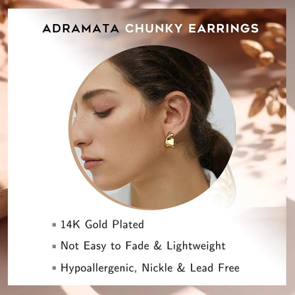 Orecchini Donna Oro Orecchini Argento 925 Orecchini Cerchio Placcati in Oro 14K Orecchini Goccia