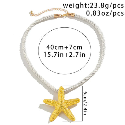 Sandy Wind Starfish Pendant Necklace Exaggerate Gioielli Hot Jewerlry Envio Gratis