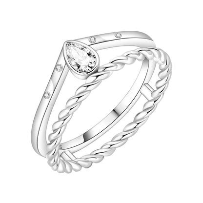 PANPOKI S925 Sterling Silver Panda Animal Closed Ring For Women Finger Ring Personality Jewelry Party Trendy Gifts
