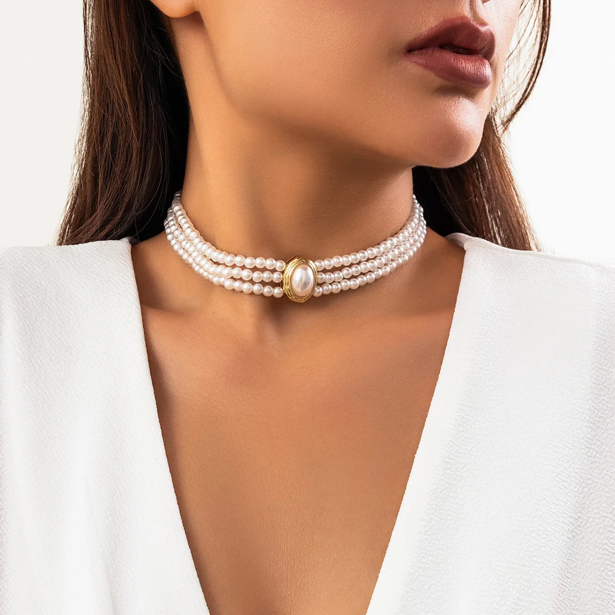 Trendy Layered Necklace Collier Femme 2026 Gioielli Long Chain Necklaces Choker Kallaite with Beads National