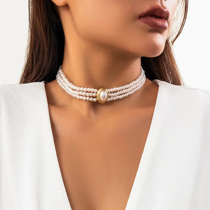 Trendy Layered Necklace Collier Femme 2026 Gioielli Long Chain Necklaces Choker Kallaite with Beads National