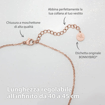 Collana Acciaio Chirurgico Donna Multifilo in Argento, Oro e Oro Rosa - 100% Impermeabile e Senza Nichel