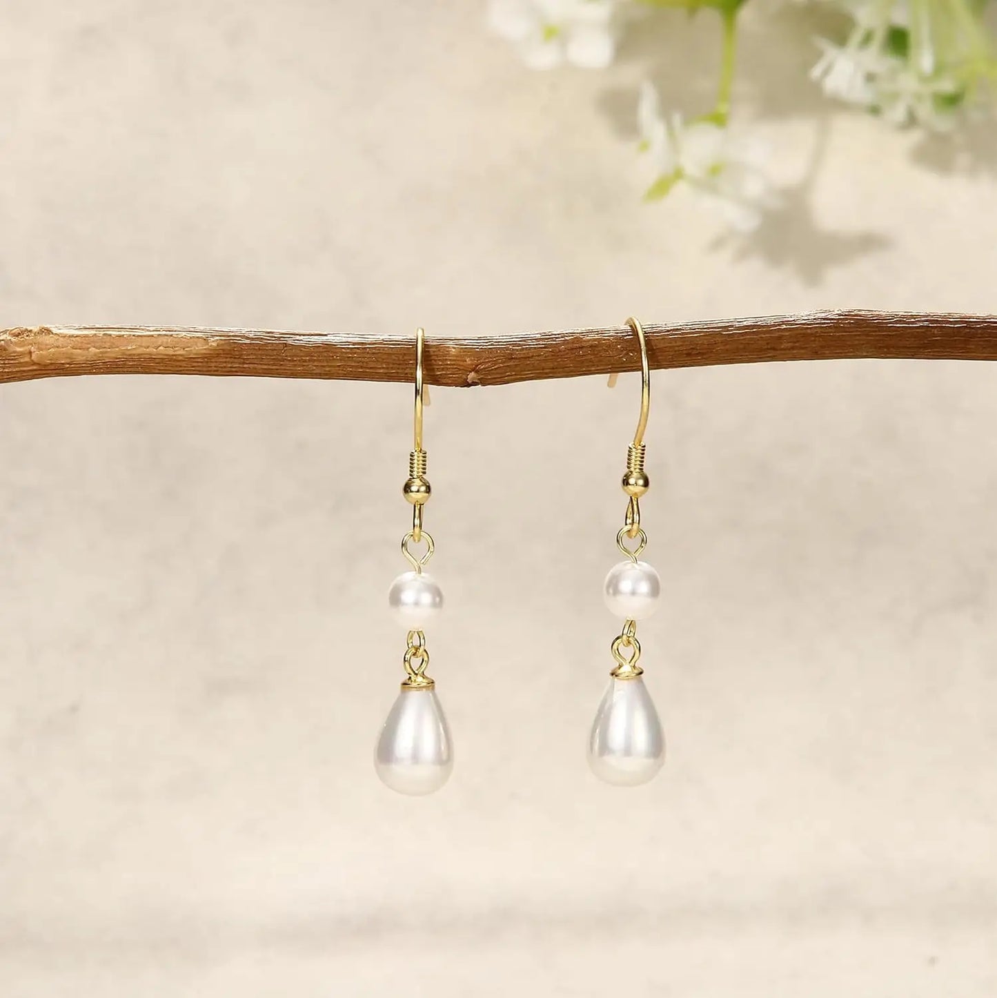 Orecchini Perle Donna Naturali D'acqua Orecchino Argento 925 Perla Bianche Orecchini Pendenti Donna Oro Dorati