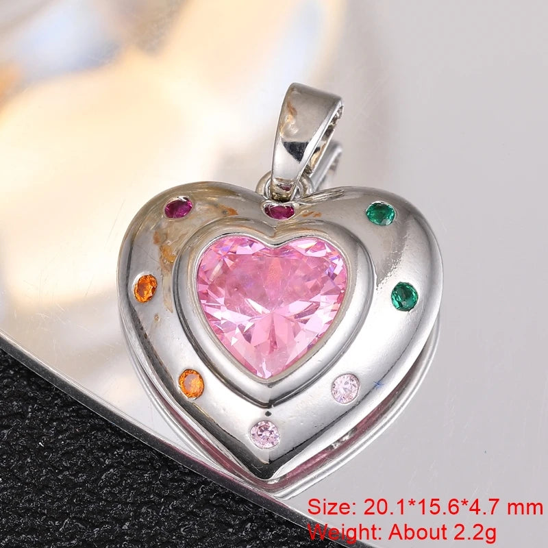 Juya 18K Real Gold Plated Star Of David Palm Tree Bird Flower Love Heart Evil Eye Charms For DIY Fashion Pendant Jewelry Making