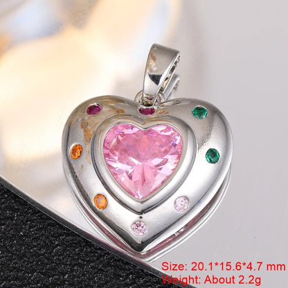 Juya 18K Real Gold Plated Star Of David Palm Tree Bird Flower Love Heart Evil Eye Charms For DIY Fashion Pendant Jewelry Making