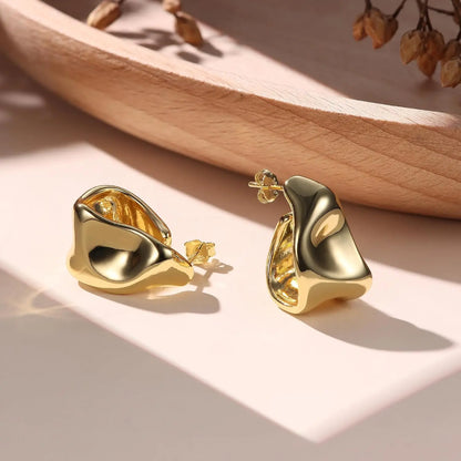 Orecchini Donna Oro Orecchini Argento 925 Orecchini Cerchio Placcati in Oro 14K Orecchini Goccia