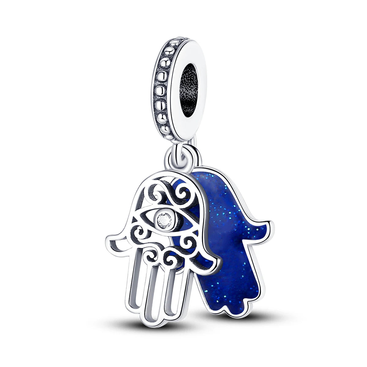 Silver Plated Cat Moon Star Earphone Dangle Charm Bead Pendant Fit Bangle Bracelet for Women Gift DIY Making