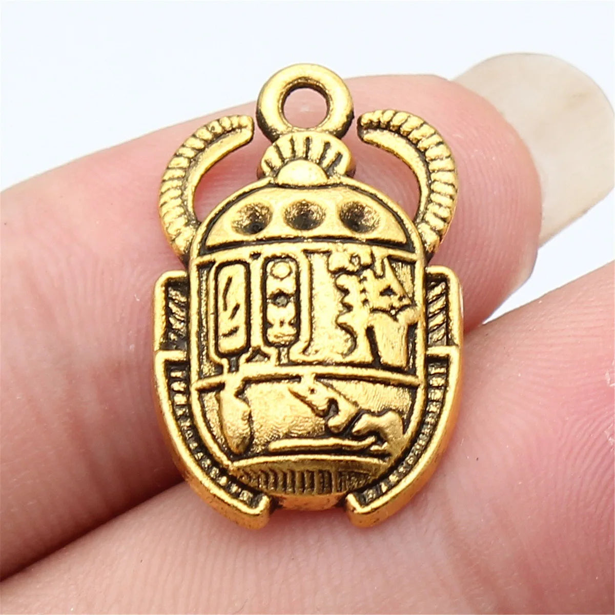 10pcs 25x16mm Antique Silver Color Antique Gold Color Antique Bronze Color Ancient Egyptian Scarab Charms