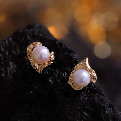 S925 Sterling Silver Earrings Base Findings Mountings Jewelry Mounts Fittings Accessories for 5-7mm Pearls 3 pairs/lot