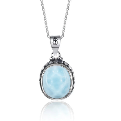 Vintage 925 Sterling Silver Earring Oval Natural Kyanite Stone Moonstone Labradorite Hoop Earrings With Necklace Set For Women
