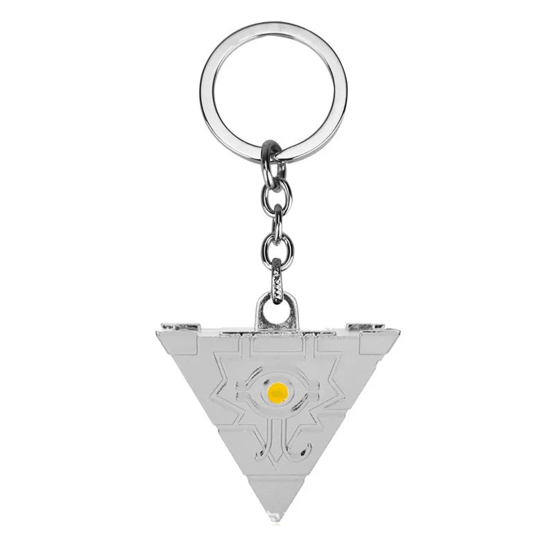 Anime Yu-Gi-Oh Keychain Yugi Muto Big Size 3D Millenium Puzzle Millennium Wheel Wisdom Pendant Keyring For Men Women Jewelry
