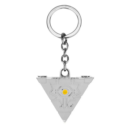 Anime Yu-Gi-Oh Keychain Yugi Muto Big Size 3D Millenium Puzzle Millennium Wheel Wisdom Pendant Keyring For Men Women Jewelry