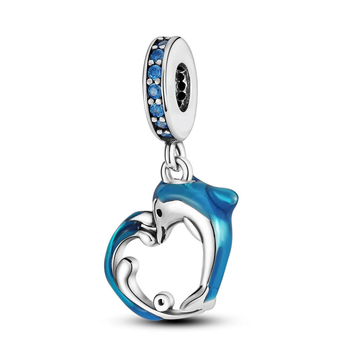 Silver Plated Cat Moon Star Earphone Dangle Charm Bead Pendant Fit Bangle Bracelet for Women Gift DIY Making