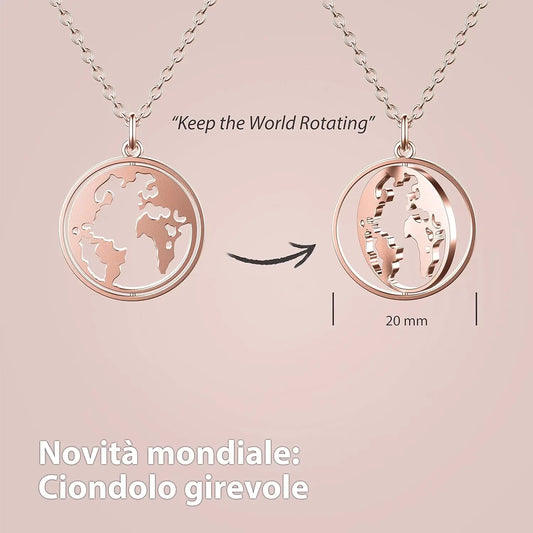 Collana Acciaio Chirurgico Donna Multifilo in Argento, Oro e Oro Rosa - 100% Impermeabile e Senza Nichel