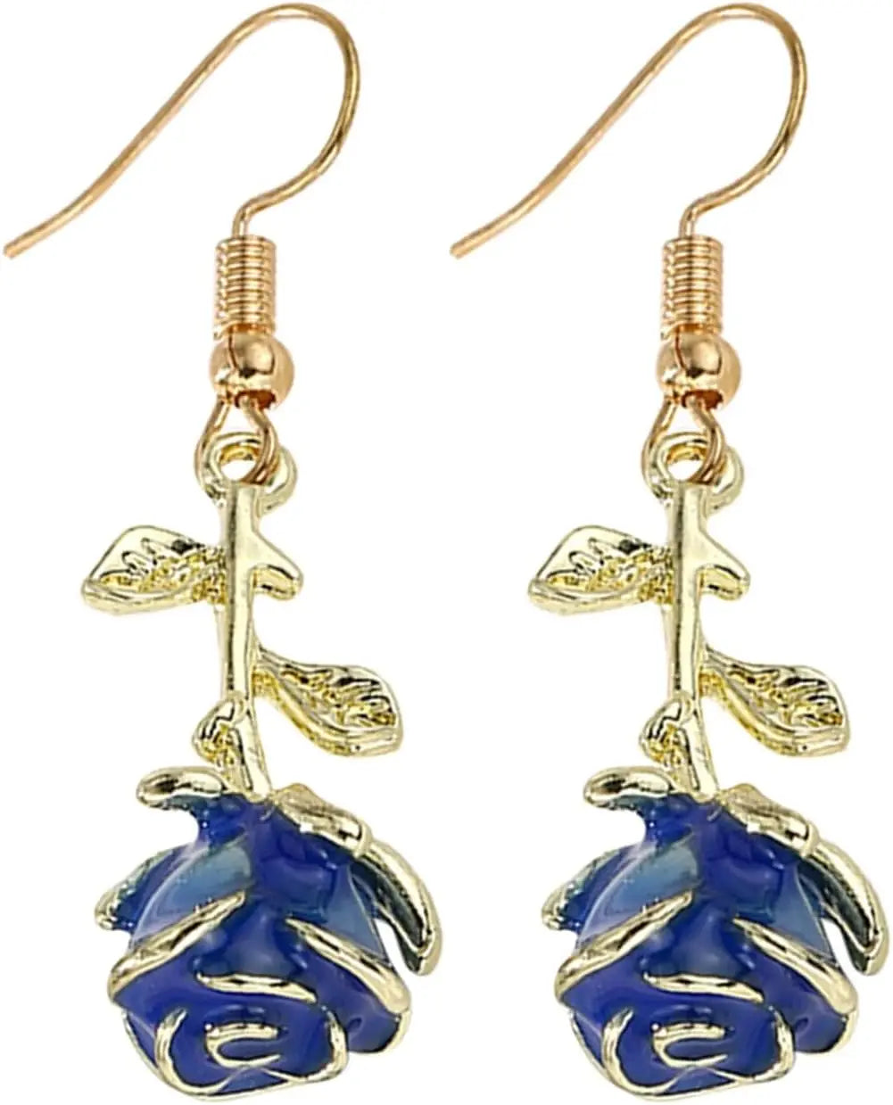 Gioielli Stoffa Earrings Alloy Oil Drop Flower Earrings Exquisite Female Jewelry Orecchini Lupo