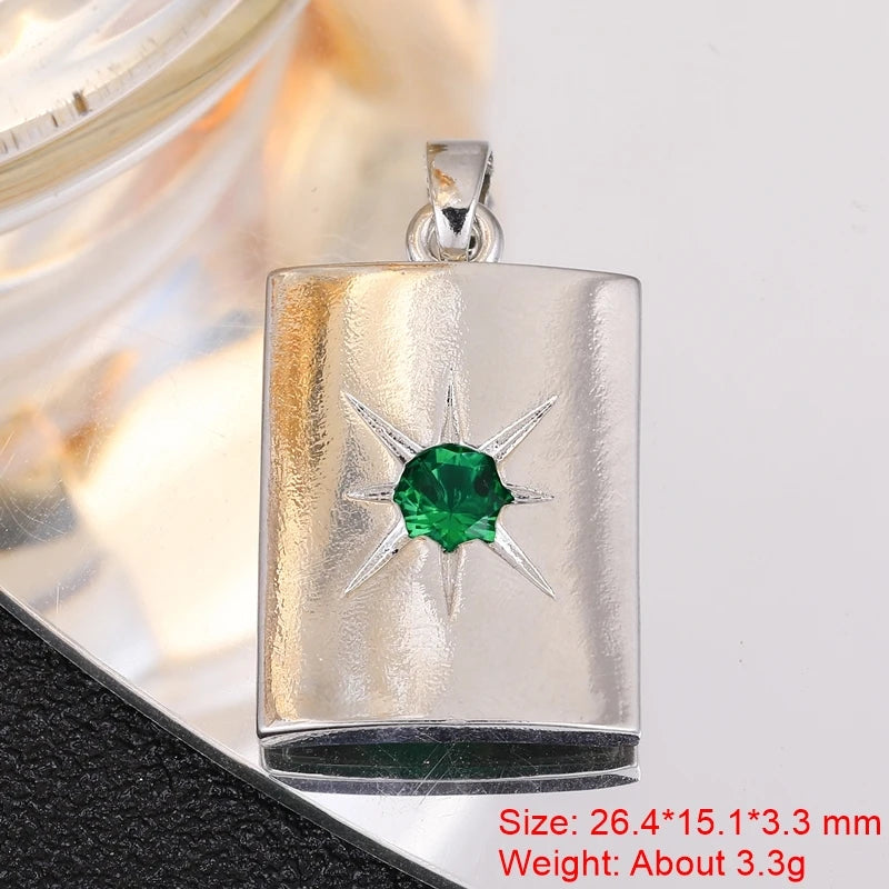 Juya 18K Real Gold Plated Star Of David Palm Tree Bird Flower Love Heart Evil Eye Charms For DIY Fashion Pendant Jewelry Making
