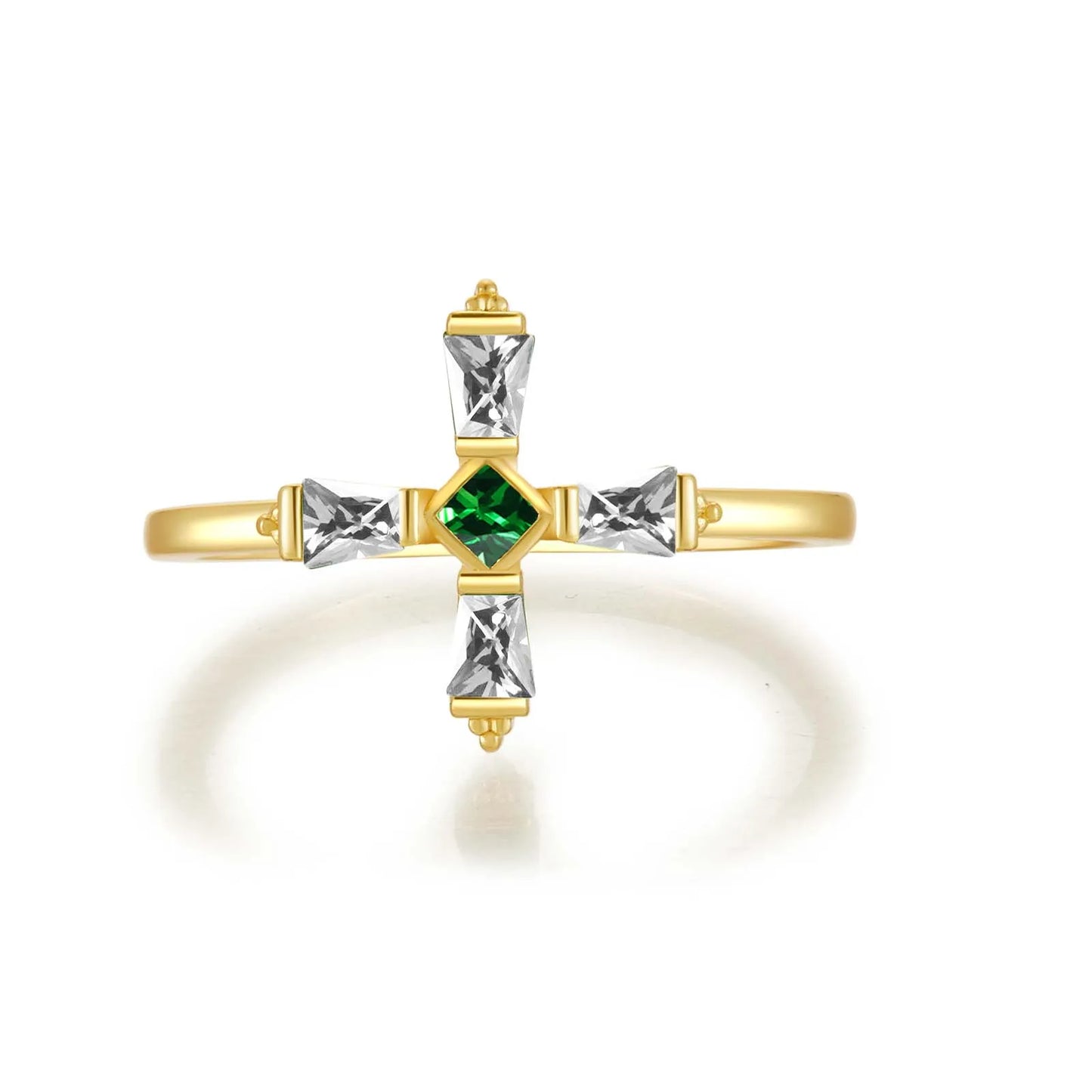 ANDYWEN 925 Sterling Silver Black Cross Luxury Ring Jewelry Fine Jewelry 2021 Wedding Jewels Slim Size Crystal Green Anillo Fino