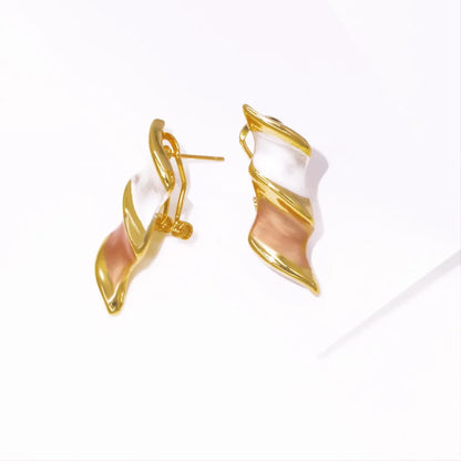GZJPEI 2025 New Wedding Jewelry Set Luxury Dubai Women Jewelery Hight Quality Three Tone Stylish Party Accessories Gift For Love