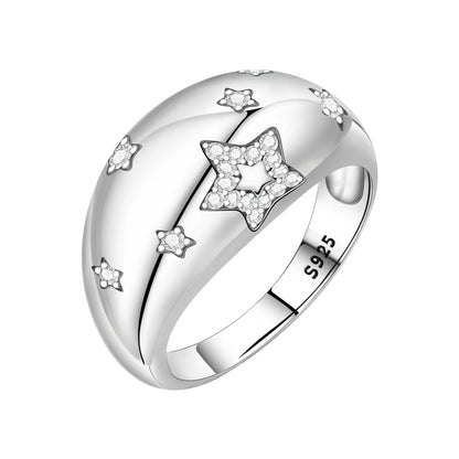 PANPOKI S925 Sterling Silver Panda Animal Closed Ring For Women Finger Ring Personality Jewelry Party Trendy Gifts