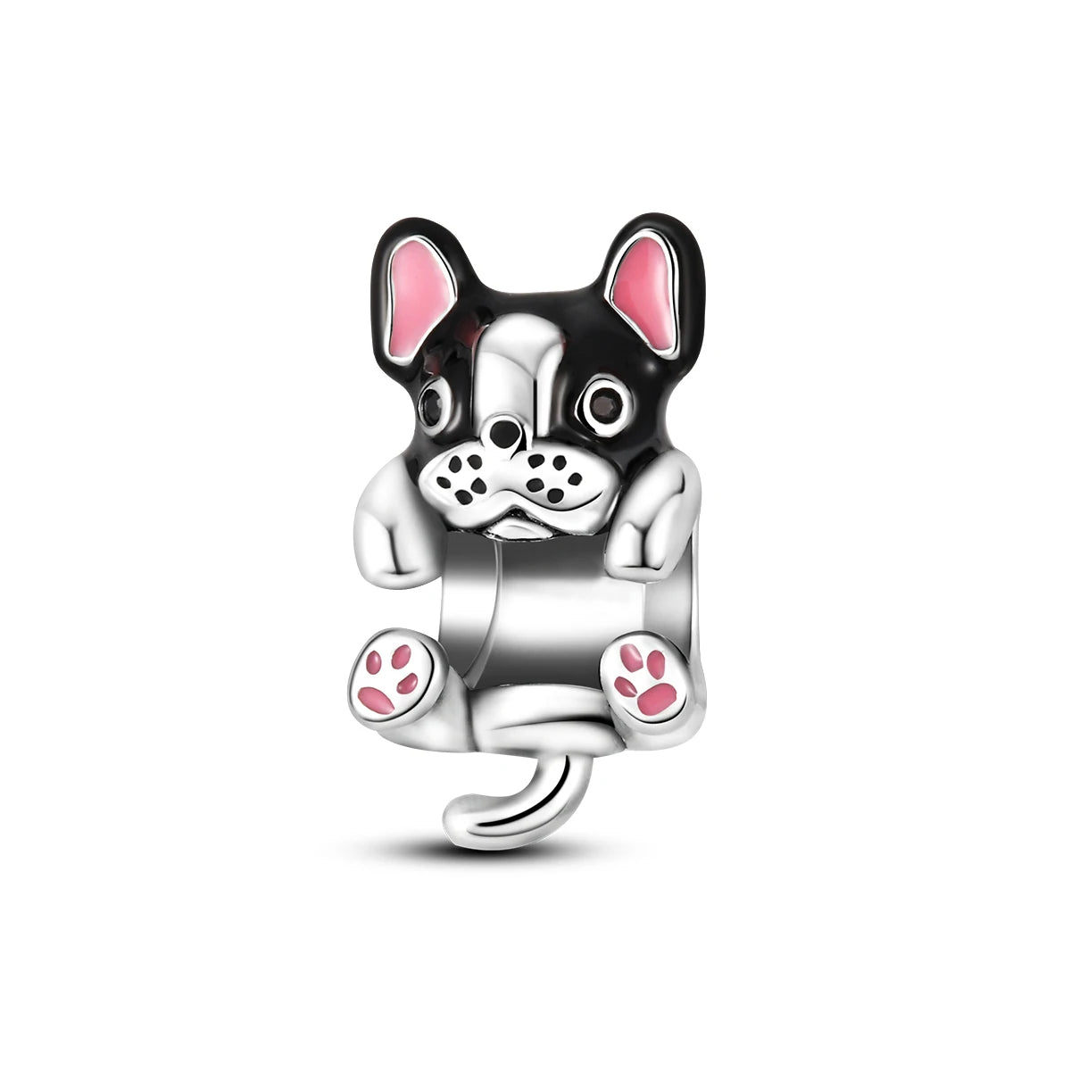 Silver Plated Cat Moon Star Earphone Dangle Charm Bead Pendant Fit Bangle Bracelet for Women Gift DIY Making