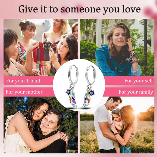 Ciondolo Orecchini di Goccia 925 Orecchini in Argento Sterling per Le Donne Cubic Zirconia Ciondolo