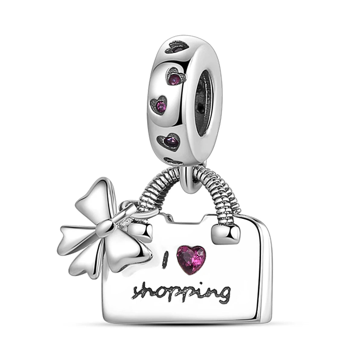 Silver Plated Cat Moon Star Earphone Dangle Charm Bead Pendant Fit Bangle Bracelet for Women Gift DIY Making