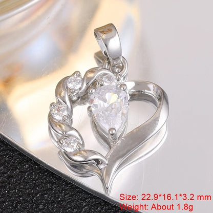 Juya 18K Real Gold Plated Star Of David Palm Tree Bird Flower Love Heart Evil Eye Charms For DIY Fashion Pendant Jewelry Making