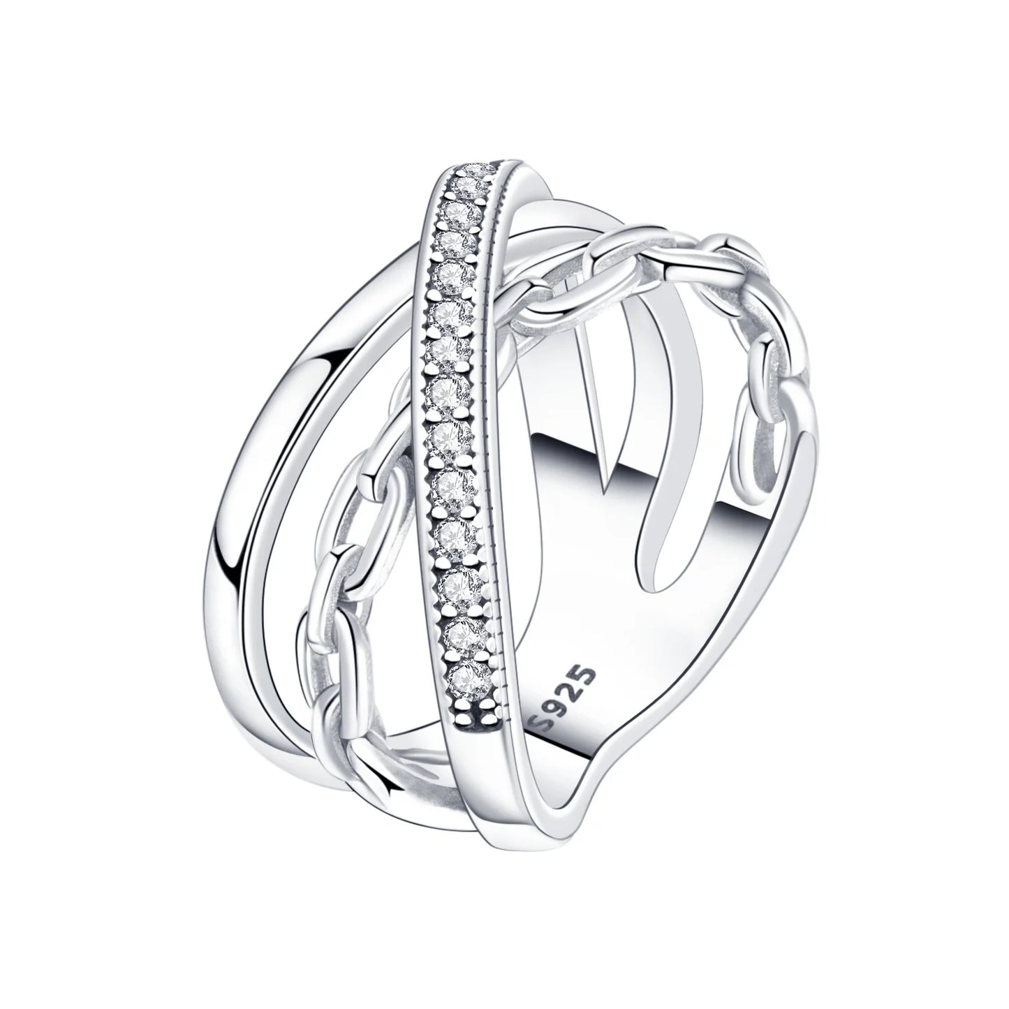 PANPOKI S925 Sterling Silver Panda Animal Closed Ring For Women Finger Ring Personality Jewelry Party Trendy Gifts