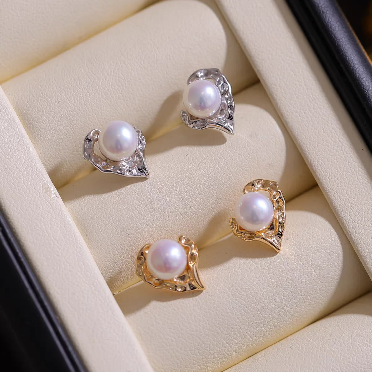S925 Sterling Silver Earrings Base Findings Mountings Jewelry Mounts Fittings Accessories for 5-7mm Pearls 3 pairs/lot