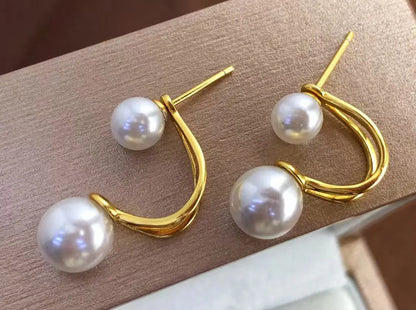 Wholesale S925 Sterling Silver Earrings Mount Findings Settings Base Mounting Parts Accessory for 5-8mm Pearls 5 pairs/lot
