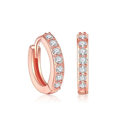 925 Sterling Silver Jewelery Gold Earrings Circle Earring For Women Making Female Valentine's Day Gift Party Engagement Gifts