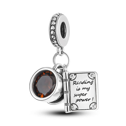 Silver Plated Cat Moon Star Earphone Dangle Charm Bead Pendant Fit Bangle Bracelet for Women Gift DIY Making