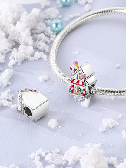 Charms Plata Christmas Bear Snowman Penguin Beads Charm Silver Plated Fit Charms Original Bracelet for Jewelry Making DIY Charm
