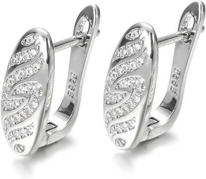 Women's Earrings Girls Jewelry Earrings Gift Luxury Leaves Drop Earrings Delicate