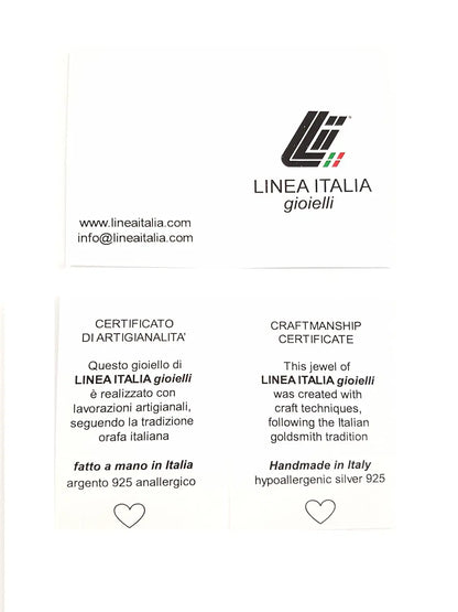 Linea Italia Gioielli - Women's 20mm Wavy Hoop Earrings in 925 Sterling Silver - Certified Made in Italy Jewel