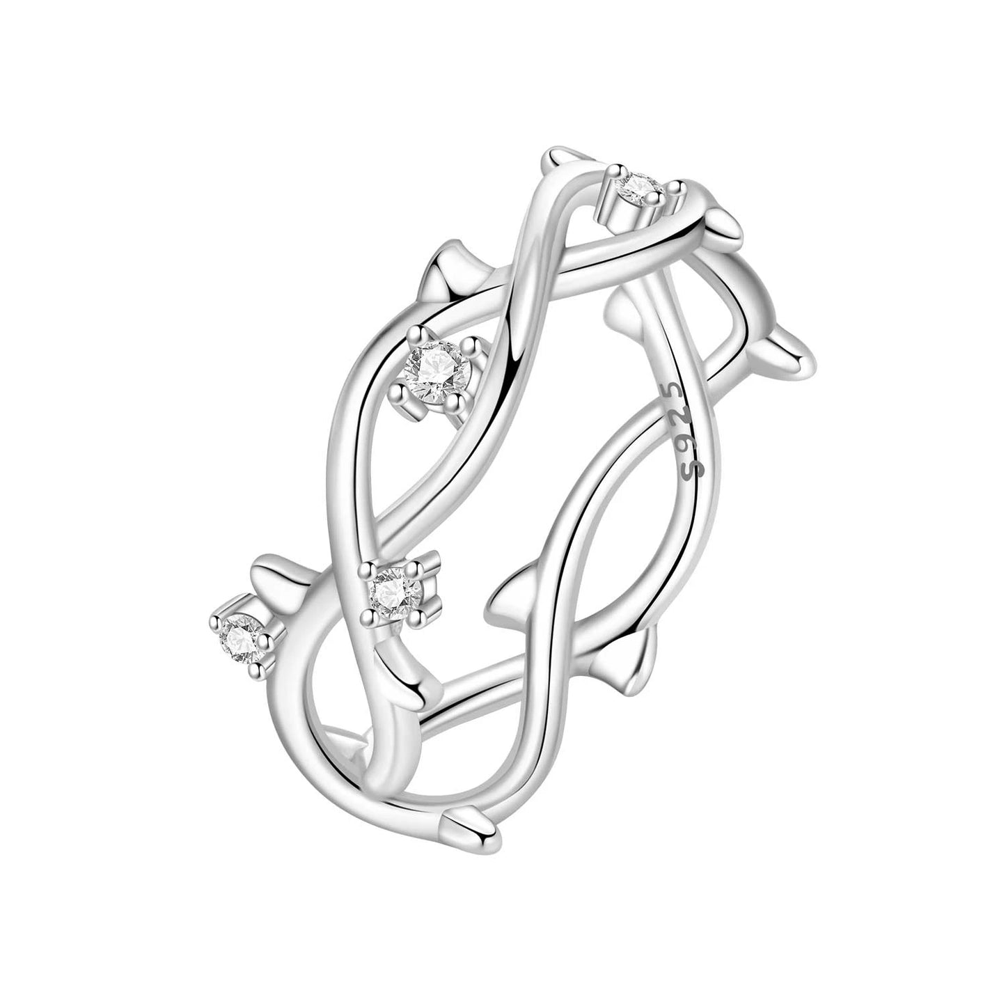 PANPOKI S925 Sterling Silver Panda Animal Closed Ring For Women Finger Ring Personality Jewelry Party Trendy Gifts