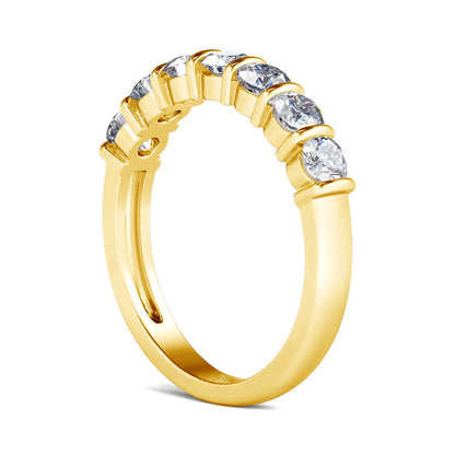 925 Silver Bubble Ring For Women Moissanite Wedding Band Eternity Ring 7 Stone Engagement Jewelry With Certificate