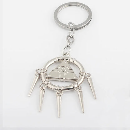 Anime Yu-Gi-Oh Keychain Yugi Muto Big Size 3D Millenium Puzzle Millennium Wheel Wisdom Pendant Keyring For Men Women Jewelry