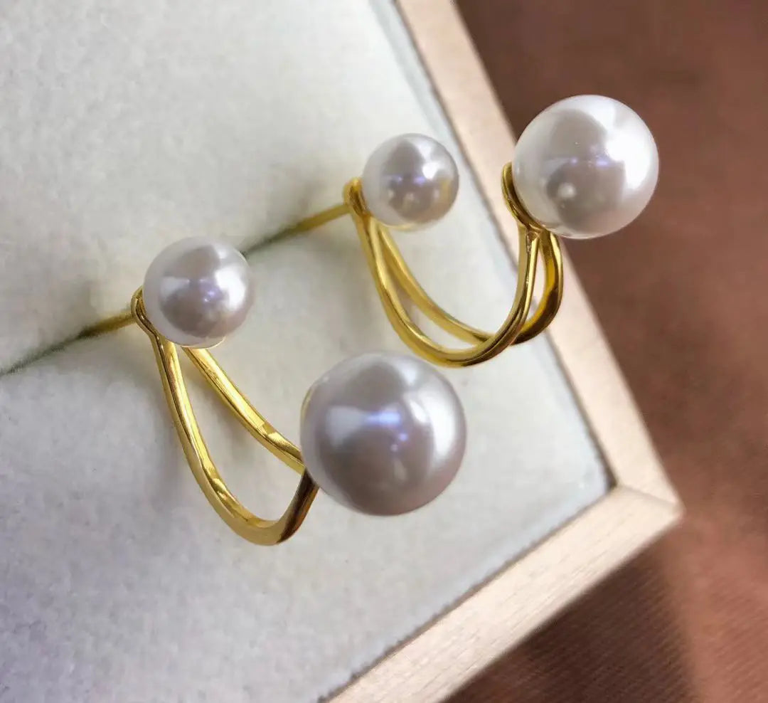 Wholesale S925 Sterling Silver Earrings Mount Findings Settings Base Mounting Parts Accessory for 5-8mm Pearls 5 pairs/lot