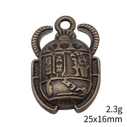 10pcs 25x16mm Antique Silver Color Antique Gold Color Antique Bronze Color Ancient Egyptian Scarab Charms