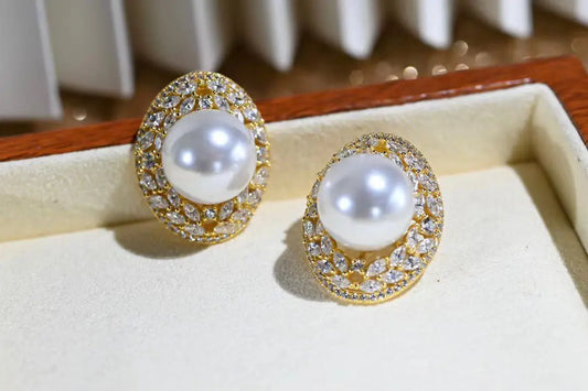 Wholesale S925 Sterling Silver Earrings Mount Findings Settings Base Mounting Parts Accessory for 10-11mm Pearls 5 pairs/lot
