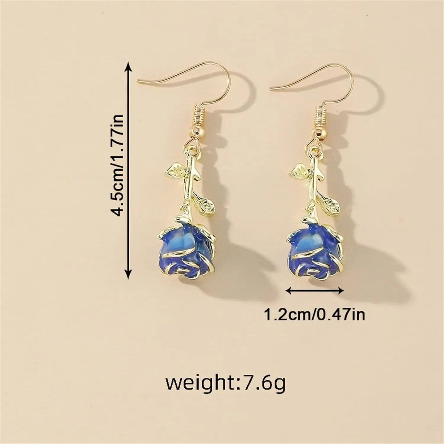 Gioielli Stoffa Earrings Alloy Oil Drop Flower Earrings Exquisite Female Jewelry Orecchini Lupo