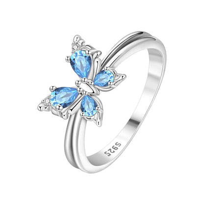 PANPOKI S925 Sterling Silver Panda Animal Closed Ring For Women Finger Ring Personality Jewelry Party Trendy Gifts