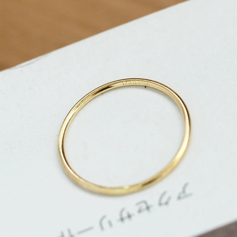 14K Gold Filled Stacking Ring Boho Gold Jewelry Minimalist Knuckle Ring Anillos Mujer Gold Accessories Bohemian Rings for Women