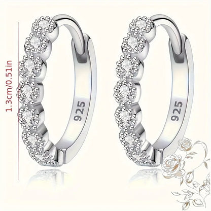 Perfect Pair of Mini Stud Earrings: Sleek Silver Design, Versatile for Daily & Party Wear