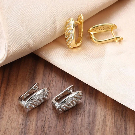 Orecchini da donna Orecchino Ragazze Gioielli Earrings Regalo Luxury Leaves Drop Earrings Delicate