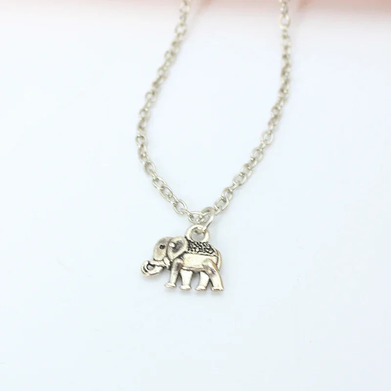 New Fashion Retro Elephant Charm Beach Anklets For Women Trendy Silver Color Foot Jewelry Wholesale Leg Bracelet Gift For Girl