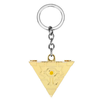 Anime Yu-Gi-Oh Keychain Yugi Muto Big Size 3D Millenium Puzzle Millennium Wheel Wisdom Pendant Keyring For Men Women Jewelry