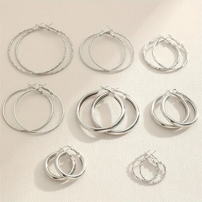 8pairs an eight-pair set of versatile dangle earrings. multiple styles for every occasion, perfect as a gift for her.